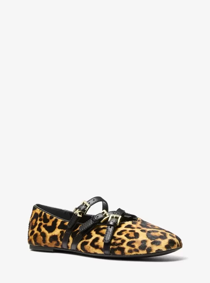 Balerínky Indy Flex s leopardím potiskem a lýtkovým vzorem Balerínky Indy Flex s leopardím potiskem a lýtkovým vzorem