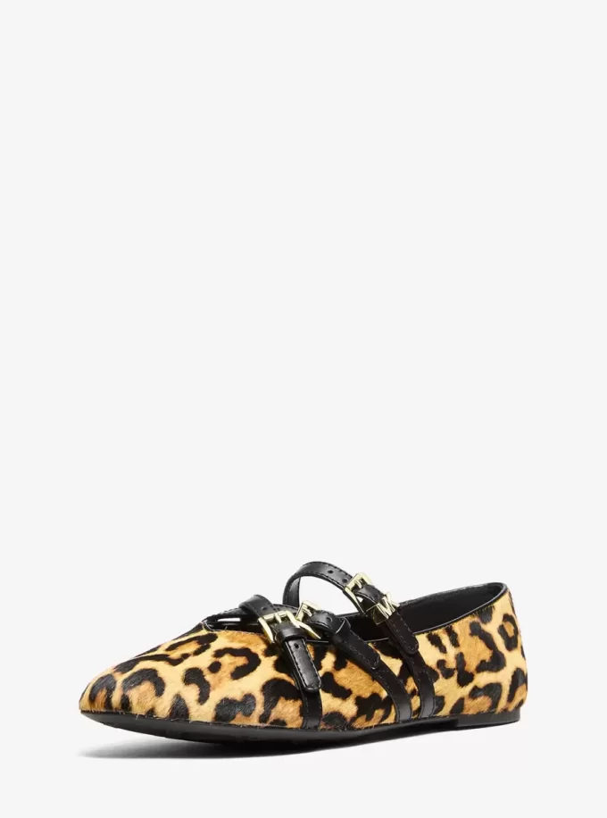 Balerínky Indy Flex s leopardím potiskem a lýtkovým vzorem Balerínky Indy Flex s leopardím potiskem a lýtkovým vzorem