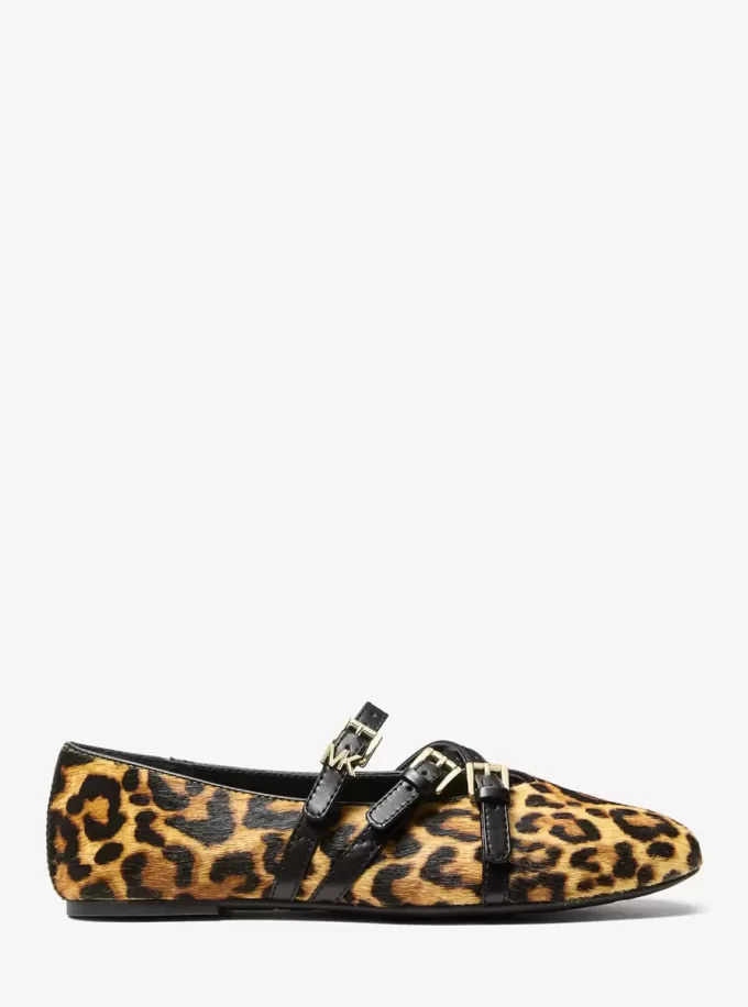 Balerínky Indy Flex s leopardím potiskem a lýtkovým vzorem Balerínky Indy Flex s leopardím potiskem a lýtkovým vzorem