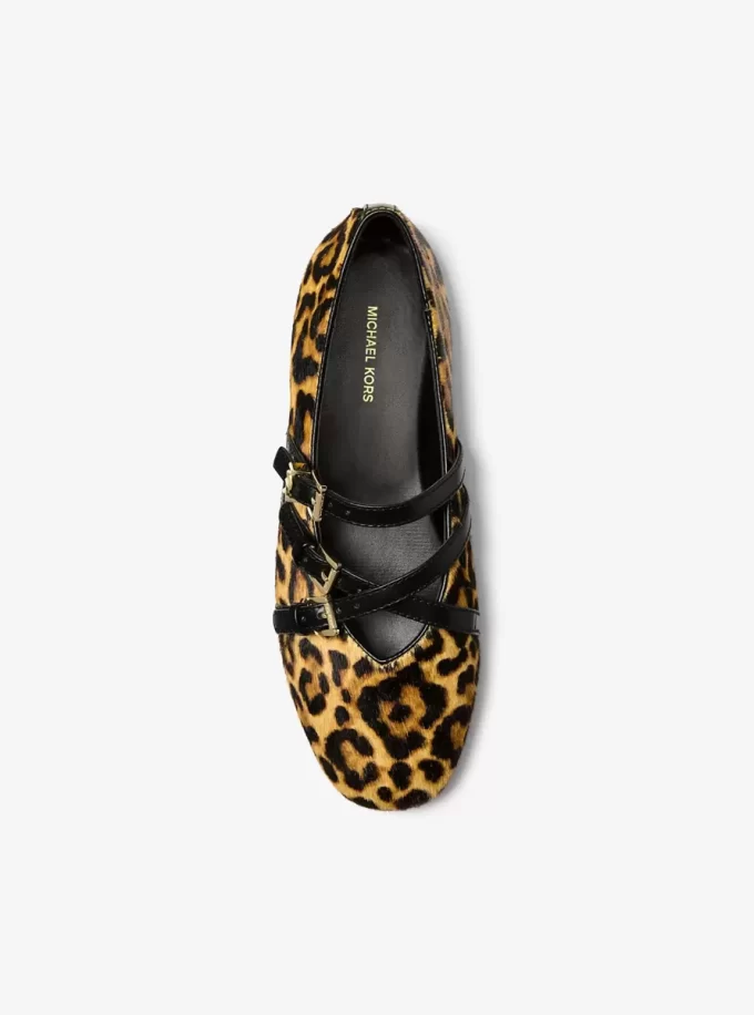 Balerínky Indy Flex s leopardím potiskem a lýtkovým vzorem Balerínky Indy Flex s leopardím potiskem a lýtkovým vzorem
