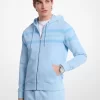 Bavlněná mikina na zip s logem barveným oděvem Bavlněná mikina na zip s logem barveným oděvem