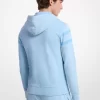 Bavlněná mikina na zip s logem barveným oděvem Bavlněná mikina na zip s logem barveným oděvem