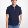 Bavlněné polo tričko na zip Bavlněné polo tričko na zip