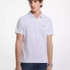 Bavlněné polo tričko s geometrickým vzorem