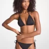 Bikinový top s trojúhelníkovým výstřihem a strečovým nylonem