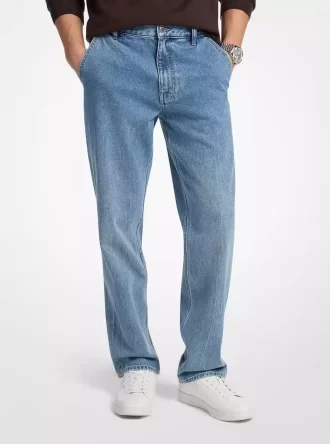 Džíny Finn Straight-Leg Stretch Denim