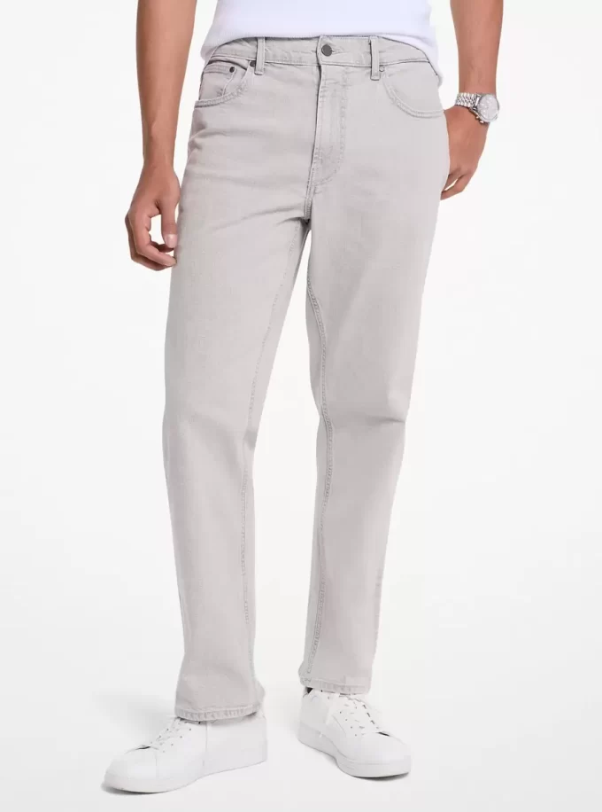 Džíny Finn Straight-Střih Stretch Denim