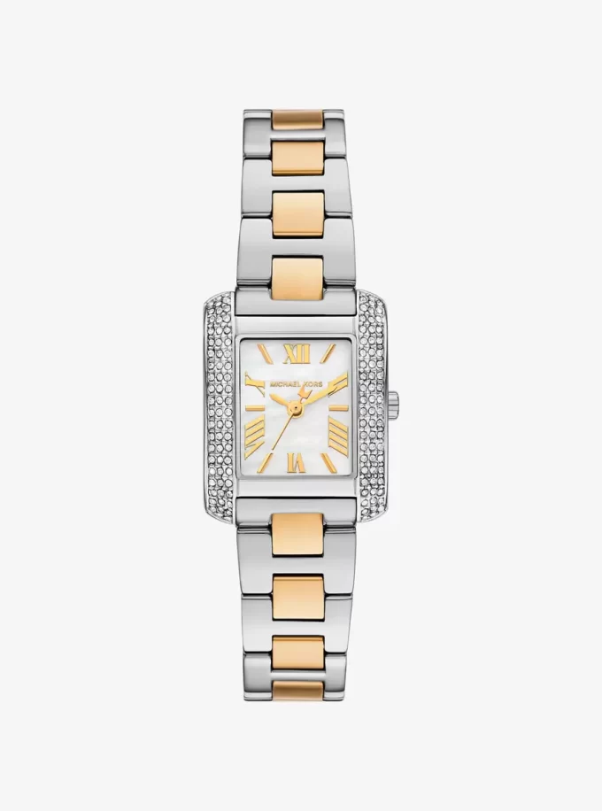 Dvoubarevné hodinky Petite Emery Pavé Dvoubarevné hodinky Petite Emery Pavé