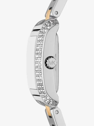 Dvoubarevné hodinky Petite Emery Pavé