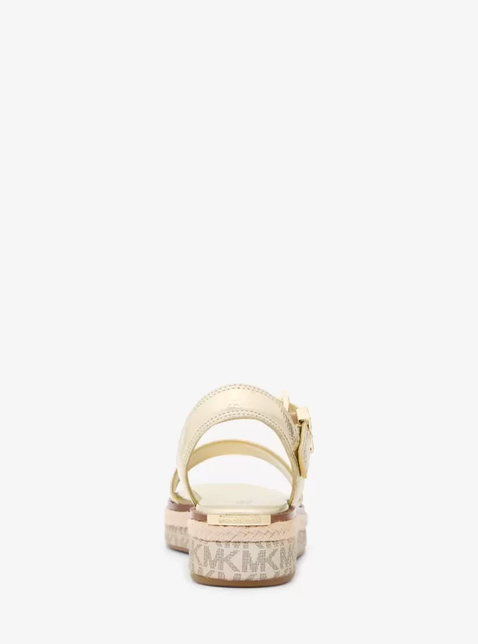 Espadrilkové sandály Richie na kovové platformě