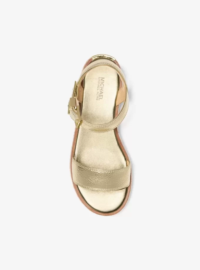 Espadrilkové sandály Richie na kovové platformě