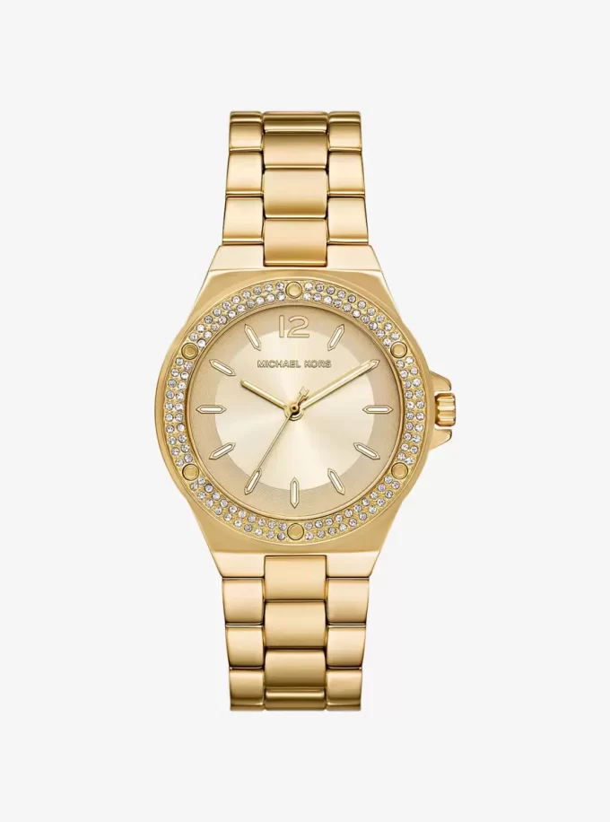 Hodinky Lennox Pavé ve zlaté barvě Hodinky Lennox Pavé ve zlaté barvě