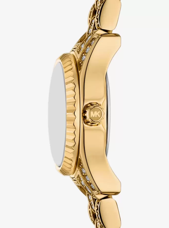 Hodinky Micro Lexington Pavé ve zlaté barvě Hodinky Micro Lexington Pavé ve zlaté barvě
