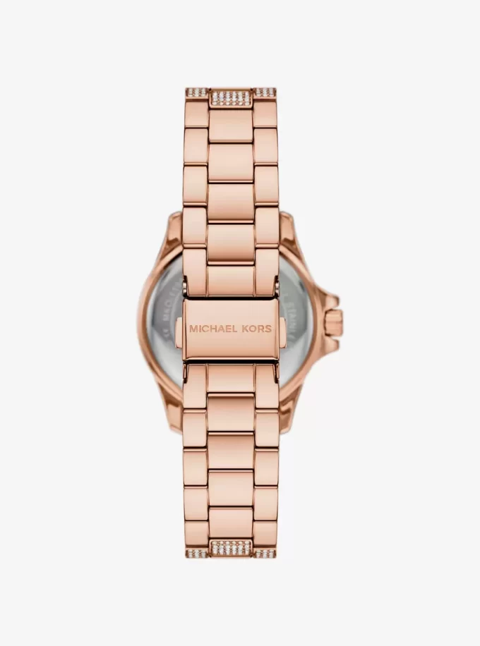 Hodinky Mini Everest Pavé v růžovo-zlatém odstínu Hodinky Mini Everest Pavé v růžovo-zlatém odstínu