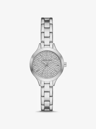 Hodinky Petite Aspyn Pavé Silver-Tone