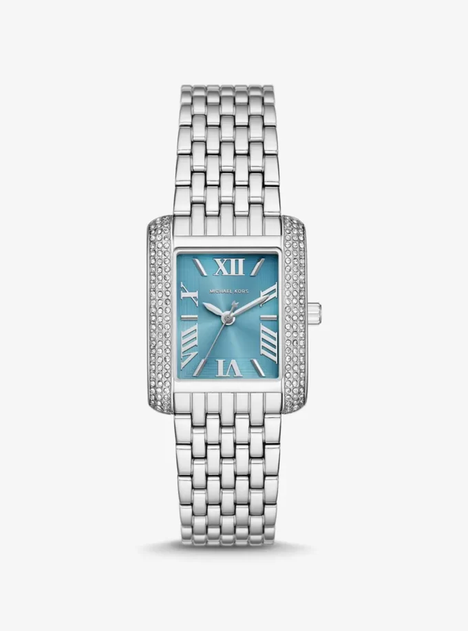 Hodinky Petite Emery Pavé ve stříbrné barvě Hodinky Petite Emery Pavé ve stříbrné barvě