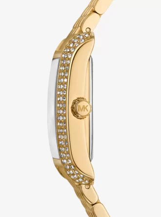 Hodinky Petite Emery Pavé ve zlaté barvě