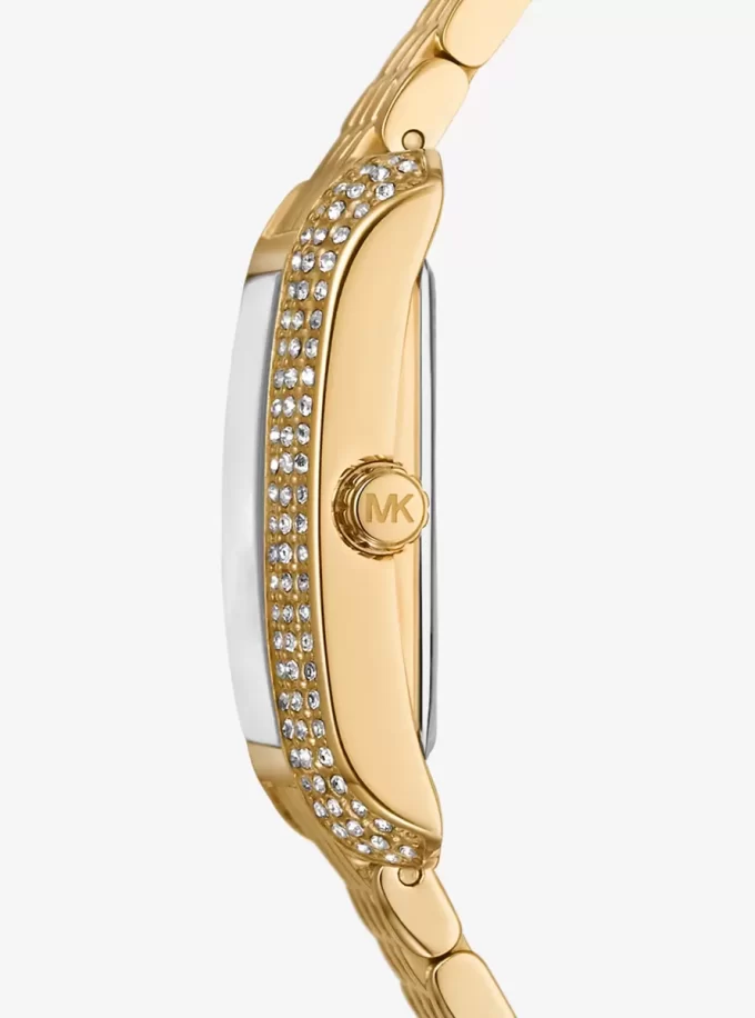 Hodinky Petite Emery Pavé ve zlaté barvě Hodinky Petite Emery Pavé ve zlaté barvě