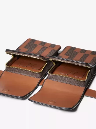 Kabelka ASHYA X MICHAEL KORS Saga Signature a kůže Multi