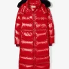 Kabát z umělé kožešiny Nylon Ciré Puffer Coat Kabát z umělé kožešiny Nylon Ciré Puffer Coat