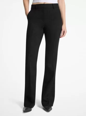 Kalhoty Bootcut Stretch Wool Blend