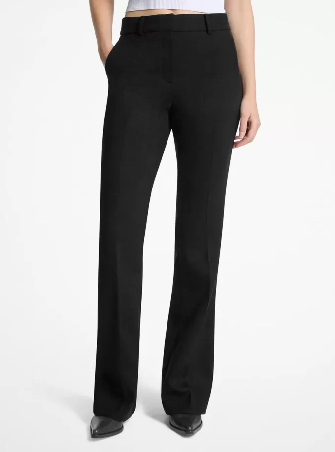Kalhoty Bootcut Stretch Wool Blend Kalhoty Bootcut Stretch Wool Blend