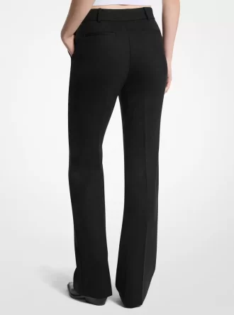 Kalhoty Bootcut Stretch Wool Blend