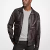 Kožená bunda Harrington z opotřebované kůže Kožená bunda Harrington z opotřebované kůže