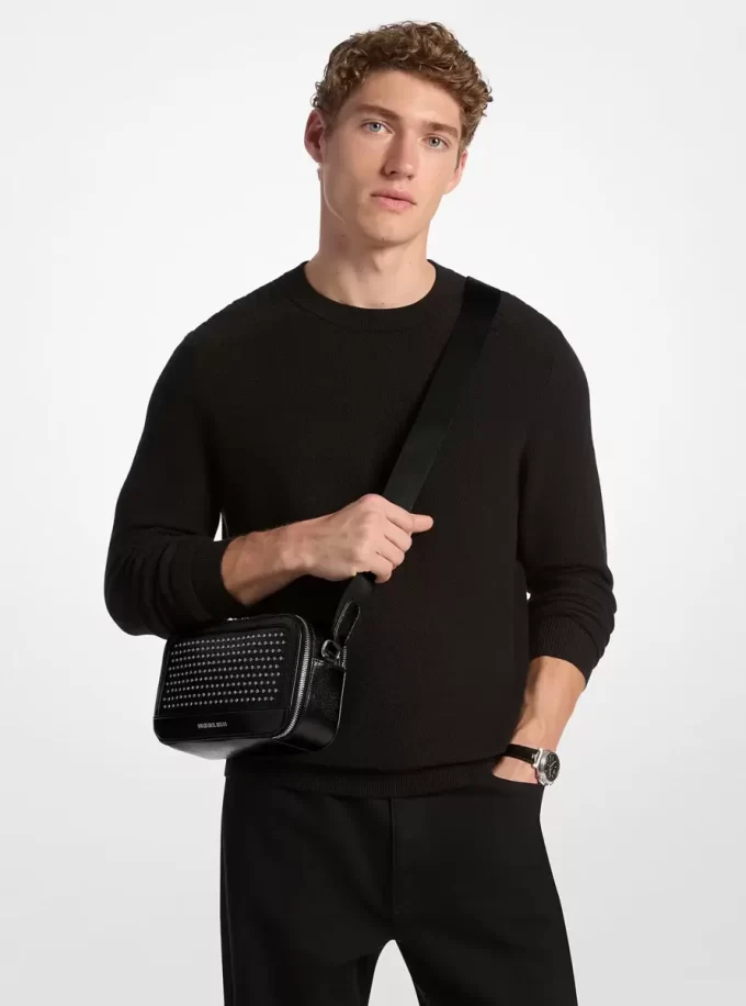 Kožená crossbody kabelka Hudson s průstřihem