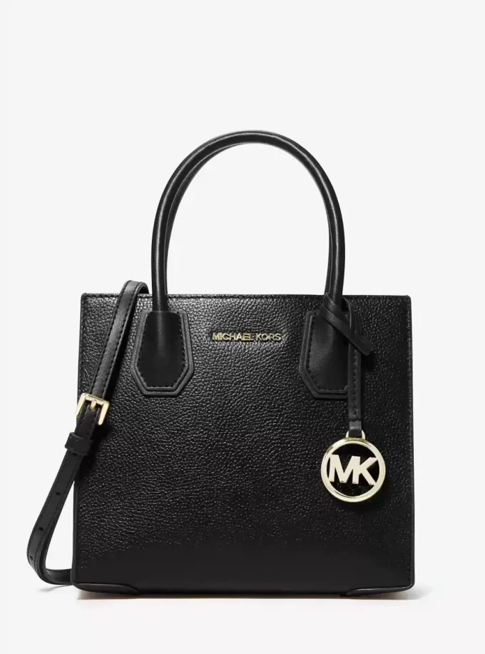 Kožená crossbody kabelka Mercer střední velikosti s kamínky Kožená crossbody kabelka Mercer střední velikosti s kamínky