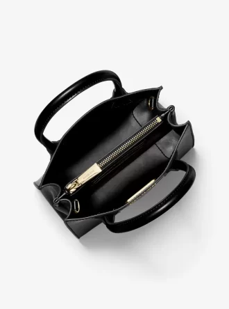 Kožená crossbody kabelka Mercer střední velikosti s kamínky