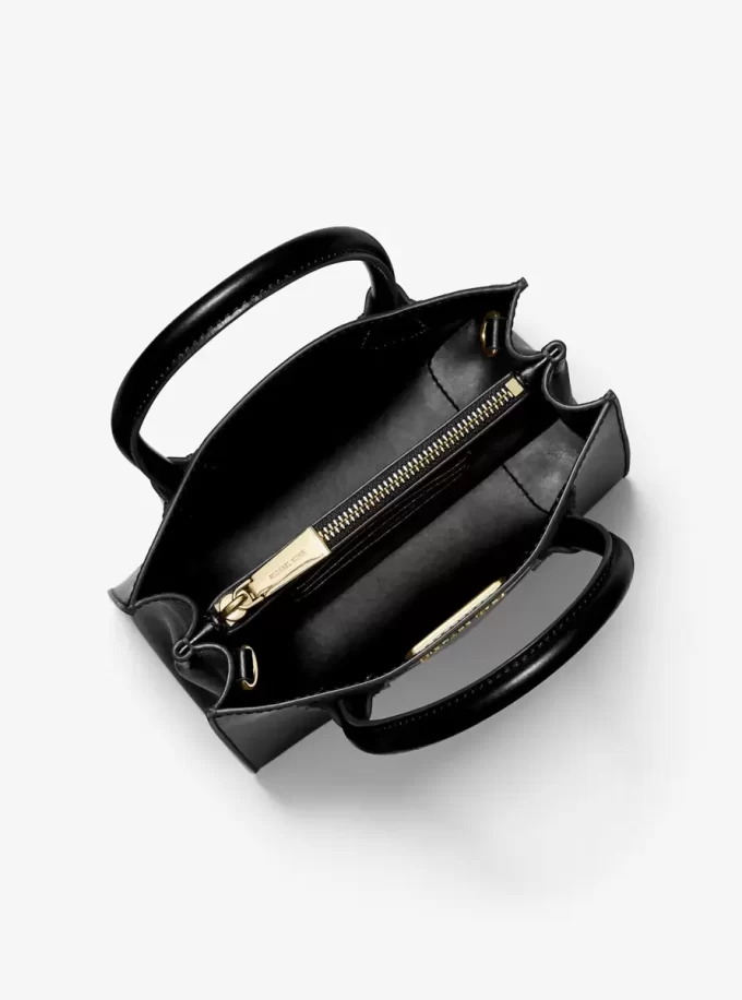 Kožená crossbody kabelka Mercer střední velikosti s kamínky Kožená crossbody kabelka Mercer střední velikosti s kamínky