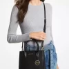 Kožená crossbody kabelka Mercer střední velikosti s kamínky Kožená crossbody kabelka Mercer střední velikosti s kamínky