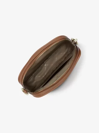 Kožená crossbody taška Jet Set Pebbled