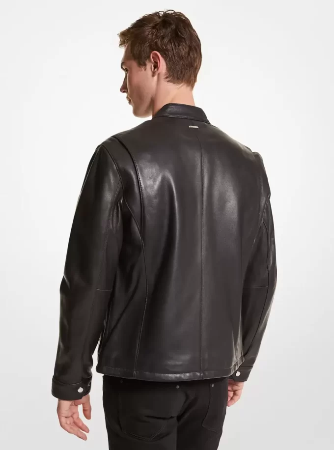 Kožená moto bunda