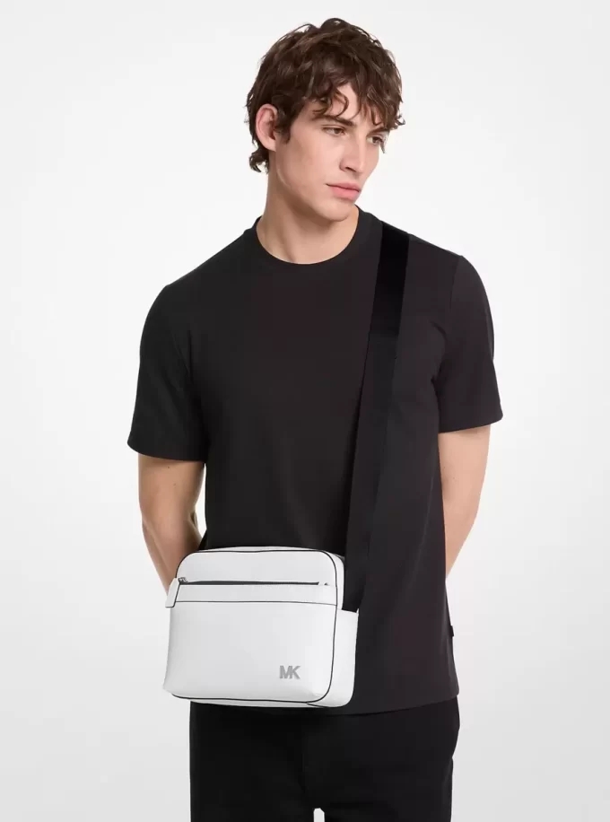 Kožená praktická crossbody kabelka Cooper Saffiano Kožená praktická crossbody kabelka Cooper Saffiano