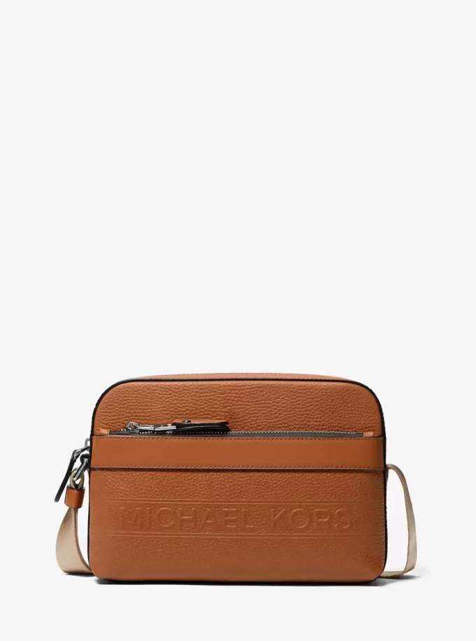 Kožená praktická crossbody kabelka Hudson Pebbled Kožená praktická crossbody kabelka Hudson Pebbled