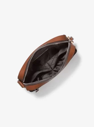 Kožená praktická crossbody kabelka Hudson Pebbled