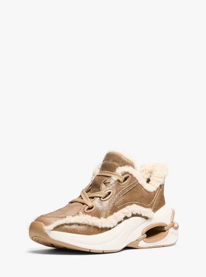 Kožené tenisky Toni Distressed Leather and Sherpa Kožené tenisky Toni Distressed Leather and Sherpa