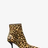 Kotníkové boty Selina s leopardím potiskem a telecí srstí Kotníkové boty Selina s leopardím potiskem a telecí srstí