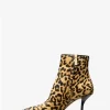 Kotníkové boty Selina s leopardím potiskem a telecí srstí Kotníkové boty Selina s leopardím potiskem a telecí srstí