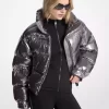 Kovová nylonová bunda Ciré Puffer Kovová nylonová bunda Ciré Puffer
