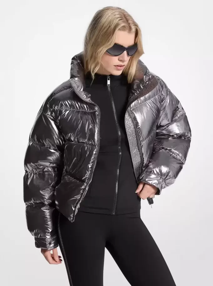 Kovová nylonová bunda Ciré Puffer Kovová nylonová bunda Ciré Puffer