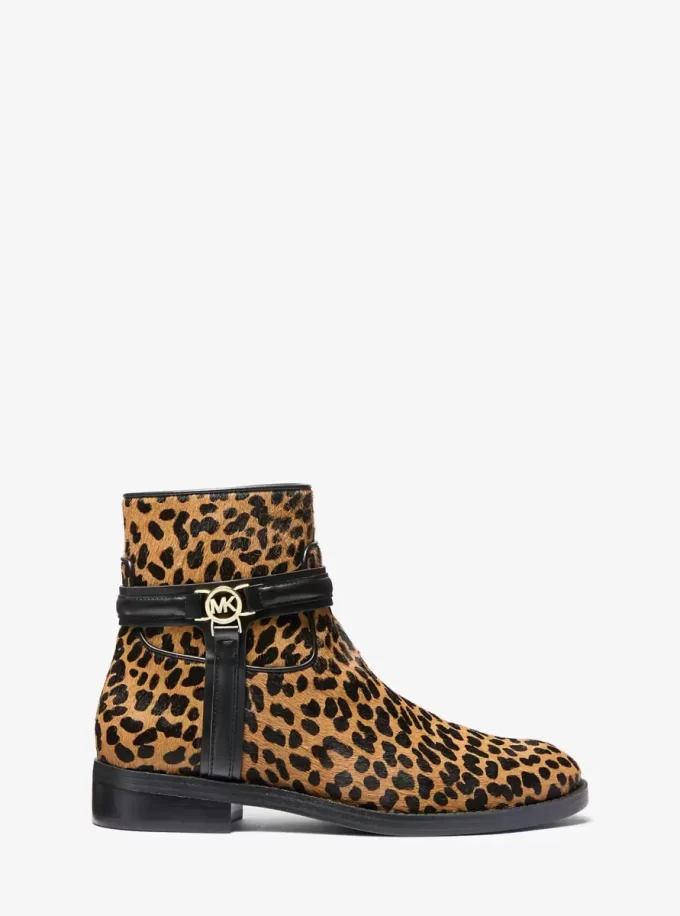 Kozačky Mindy s leopardím potiskem a lýtkovým vzorem Kozačky Mindy s leopardím potiskem a lýtkovým vzorem
