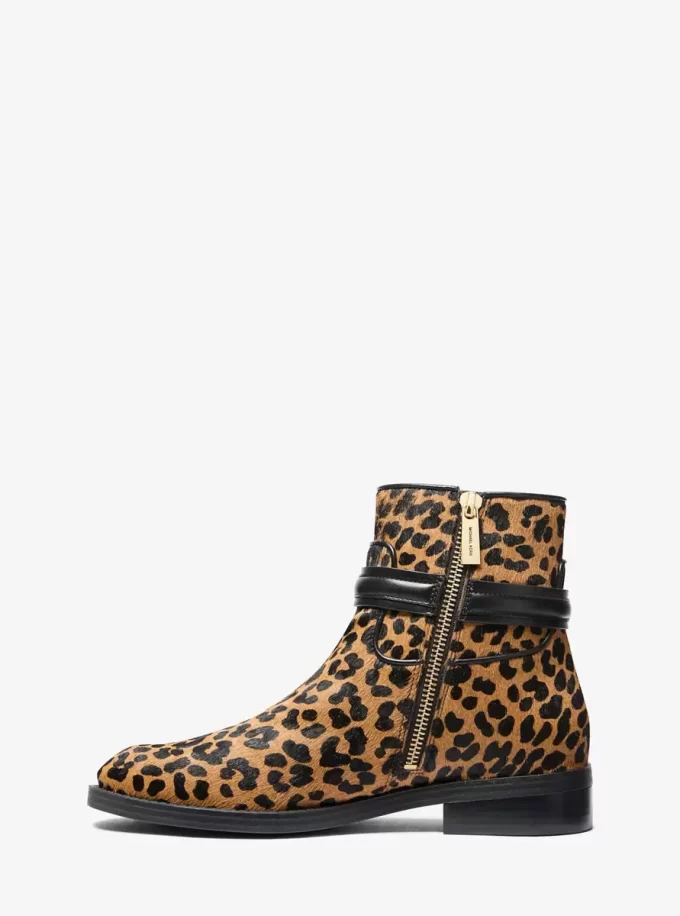Kozačky Mindy s leopardím potiskem a lýtkovým vzorem Kozačky Mindy s leopardím potiskem a lýtkovým vzorem