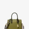 Laila extra malá barevně bloková kožená crossbody kabelka Laila extra malá barevně bloková kožená crossbody kabelka