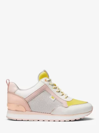Maddy Color-Block Mixed Media Trainer