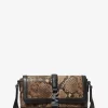 Malá crossbody kabelka Cyrus s reliéfním hadím vzorem