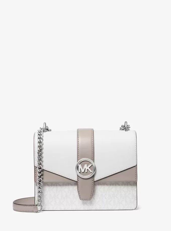 Malá crossbody kabelka Greenwich s barevnými bloky a podpisovým logem Malá crossbody kabelka Greenwich s barevnými bloky a podpisovým logem