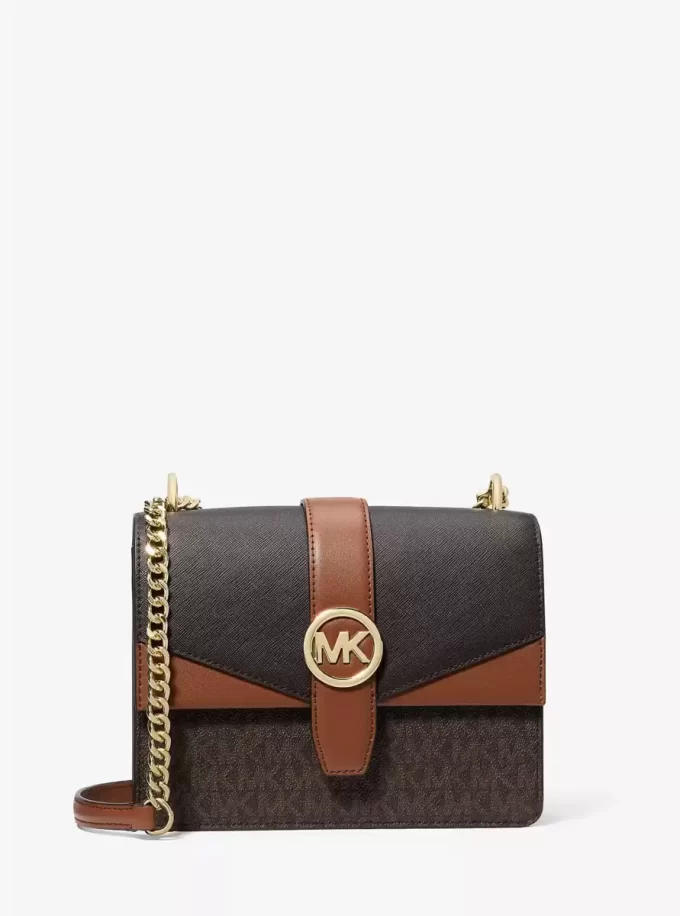 Malá crossbody kabelka Greenwich s barevnými bloky a podpisovým logem Malá crossbody kabelka Greenwich s barevnými bloky a podpisovým logem